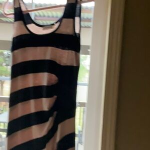 Express Striped Sleeveless Dress